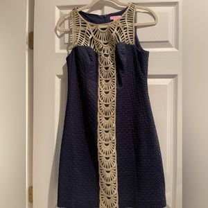 Lilly Pulitzer Navy Blue Shift Dress